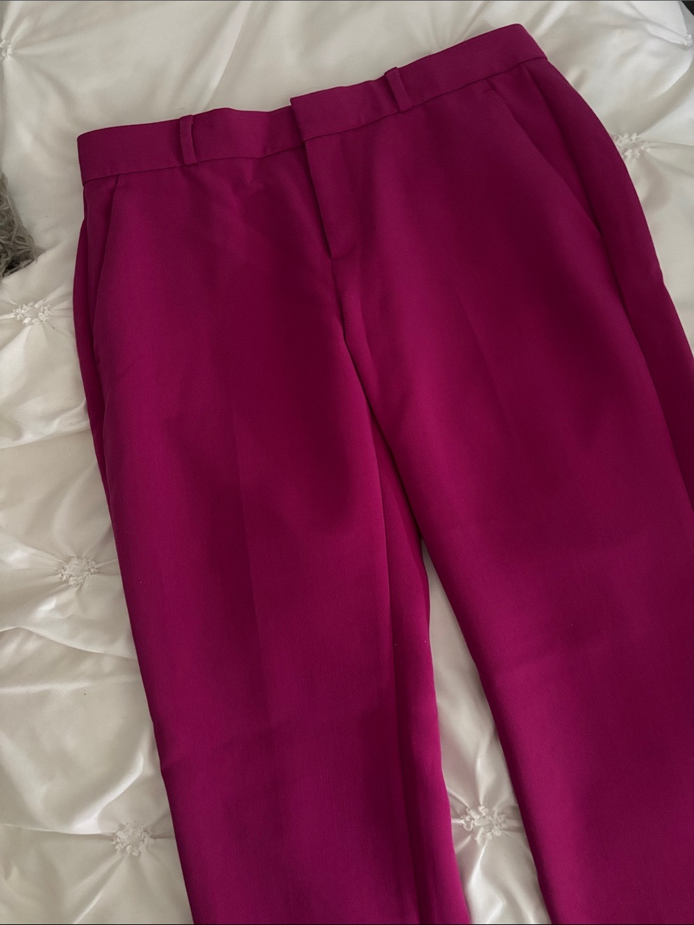 BANANA REPUBLIC - AVERY Fuchsia Straight-Leg Dress Pants